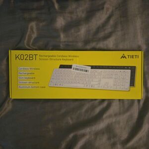 TIETI K02BT 2.4G Wireless Bluetooth Keyboard Rechargeable Mac/Windows